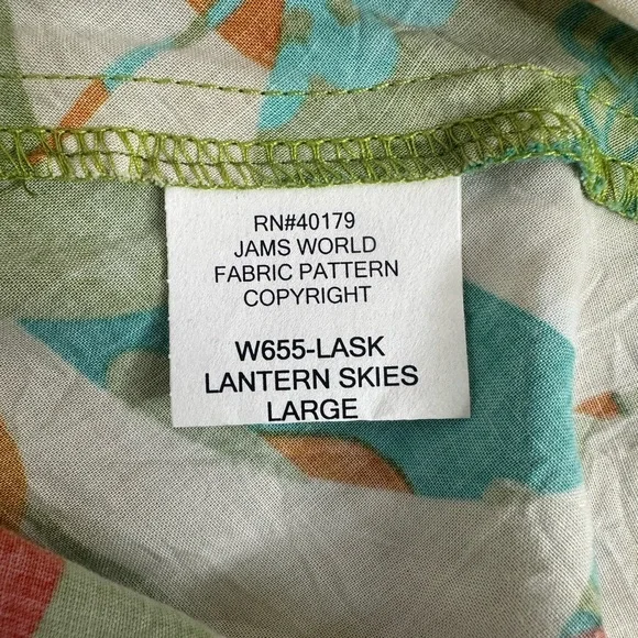 Jams World tank top lantern skies pattern size large - Picture 3 of 4